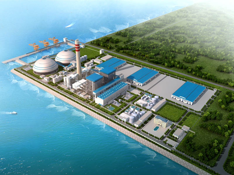 湛 江 京 信 東 海 電 廠 2 ⅹ 6 0 0 m w 級“ 上 大 壓 小 ”熱 電 聯(lián)產(chǎn)燃煤機(jī)組圓形煤倉網(wǎng)架工程